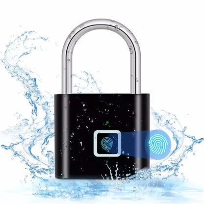 Fingerprint Lock Keyless Waterproof Anti-Theft Smart Lock Fingerprint Padlock Zinc Alloy Intelligent Safety Electronic Doorlock