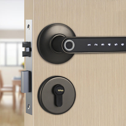 Smart Lock Fingerprint Password Electric Digital Lock Alloy Keyless Security Door Handle for Home